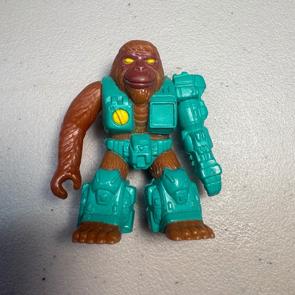 Takara Hasbro Battle Beasts Ossified Orangutan 76 Vintage 1987 Figure Brown Teal